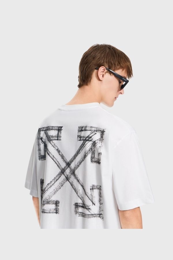 Off White Motion Arrow Skate S/S Tee 44MAA120F26J00Y100