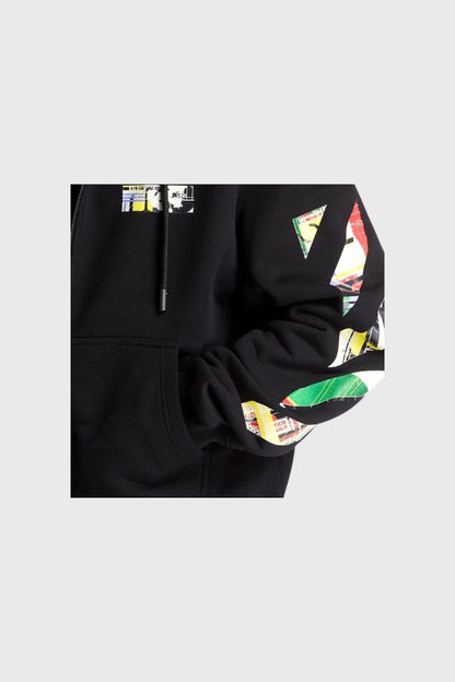 Off White Industrial Arrow Regular Zip Hoodie 44MBE02EF26F001001
