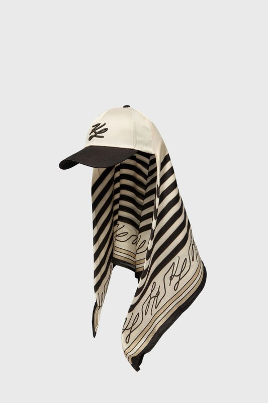 Karl Lagerfeld K/Autograph Scarf Cap B2W33020