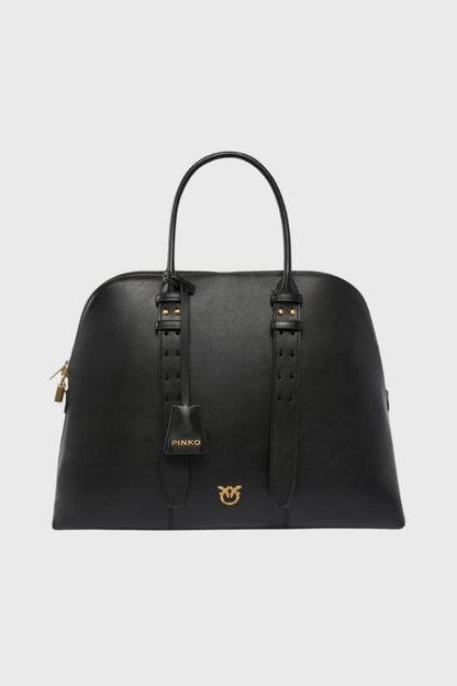 Pinko Maxi Leather Escape Bag Bowling Bag 105172 A0QO