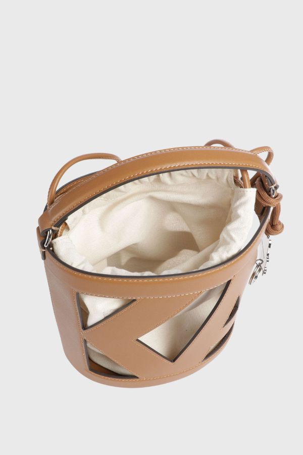 Karl Lagerfeld Ikon Monogram Bucket Bag B3W30142
