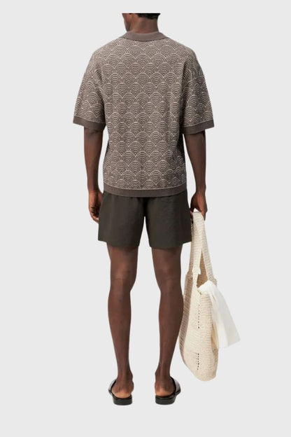 Drykorn Oversized Knit Polo In Cotton Blend Laurenzzo 425176