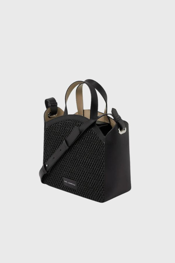 Karl Lagerfeld K/Circle Small Tote Raffia Mesh B2W30019