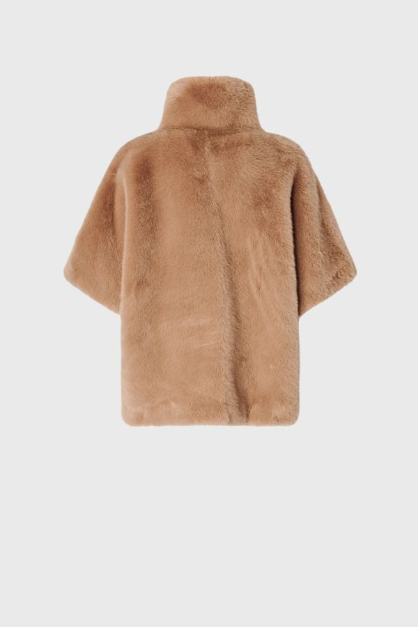 Pinko Aspen Aspetto Visone Coat 107043 A3E7