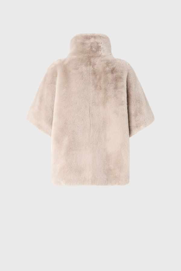 Pinko Aspen Aspetto Visone Coat 107043 A3E7