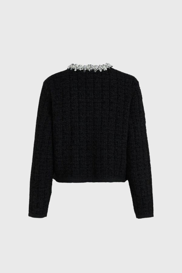 Karl Lagerfeld Embellished Knit Cardigan B4W18014
