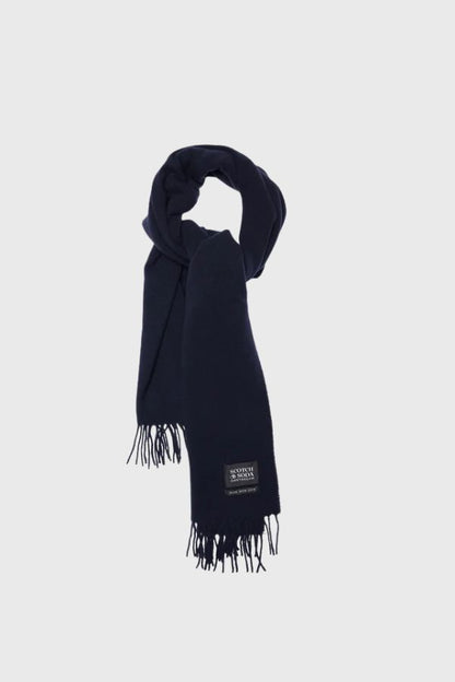 Scotch & Soda Virgin Wool Fringed Woven Scarf 169440