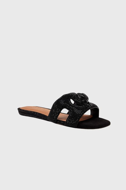 Kurt Geiger Eagle Cut Out Flat Sandal 5611900209