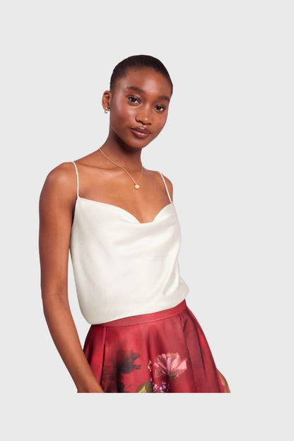 Ted Baker Satin Cowl Neck Cami Top S276130-WMB-KITI