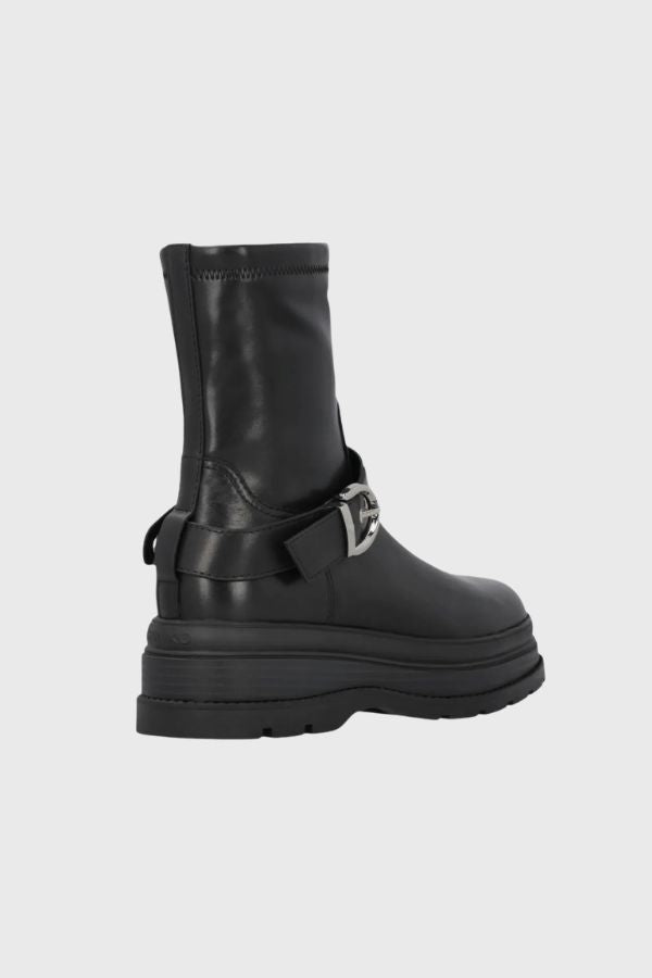 Pinko Eva Ankle Stretch Spreading Leather Boot SD0605E007