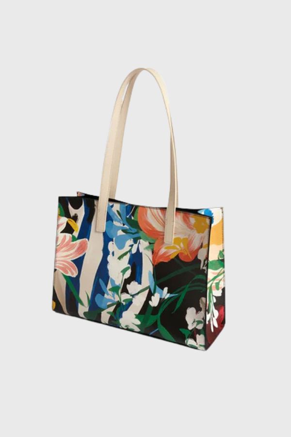 Ted Baker Floral Bouquet Printed Elongated Icon Bag S284124-WXB-BOUMINA