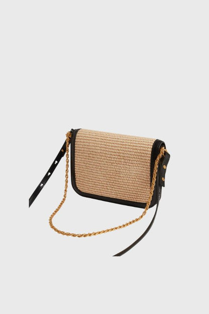 Ted Baker Twist Lock Detail Small Raffia Crossbody S284043-WXB-KKASSIE