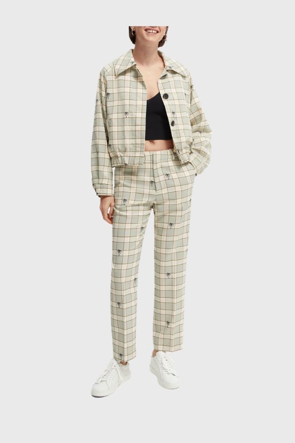 Scotch & Soda Abott Checked Regular-Fit Παντελόνι 166115