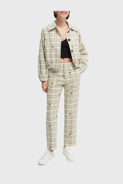 Scotch & Soda Abott Checked Regular-Fit Παντελόνι 166115