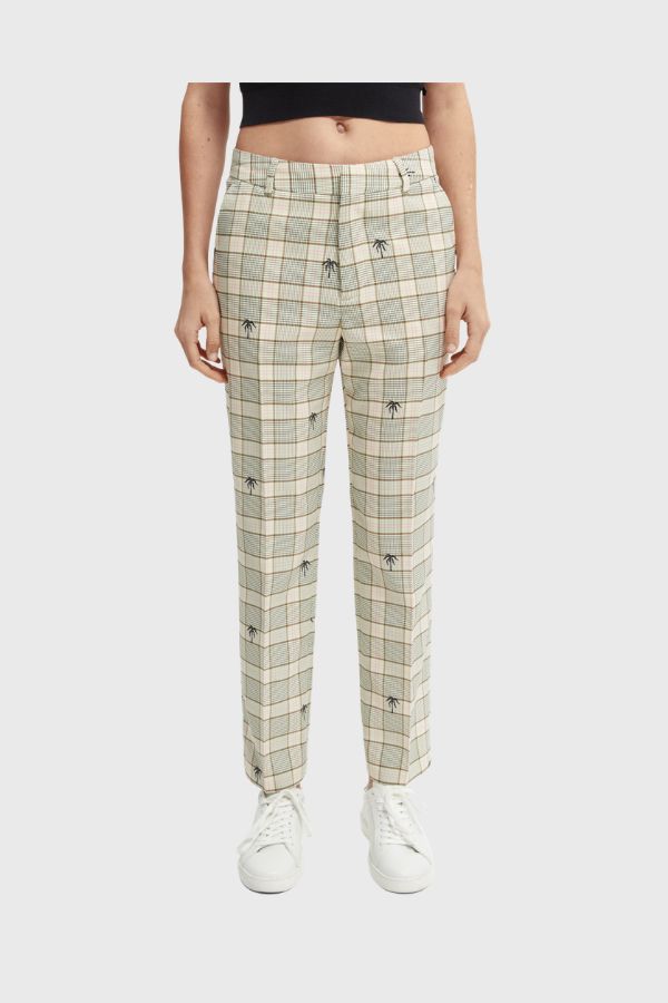 Scotch & Soda Abott Checked Regular-Fit Παντελόνι 166115