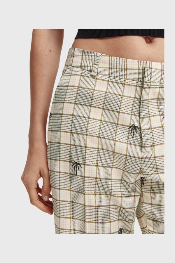 Scotch & Soda Abott Checked Regular-Fit Παντελόνι 166115