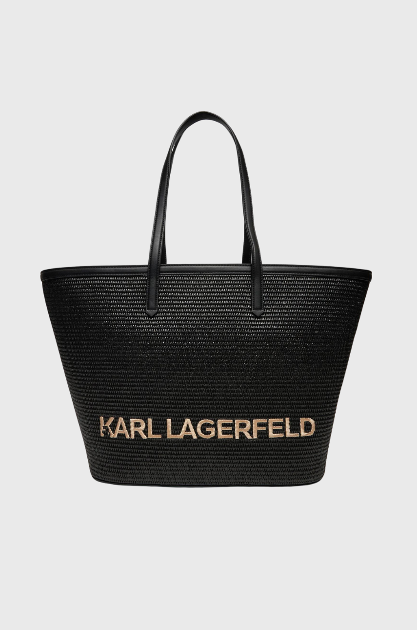 Karl Lagerfeld Essential Raffia Tote 241W3057