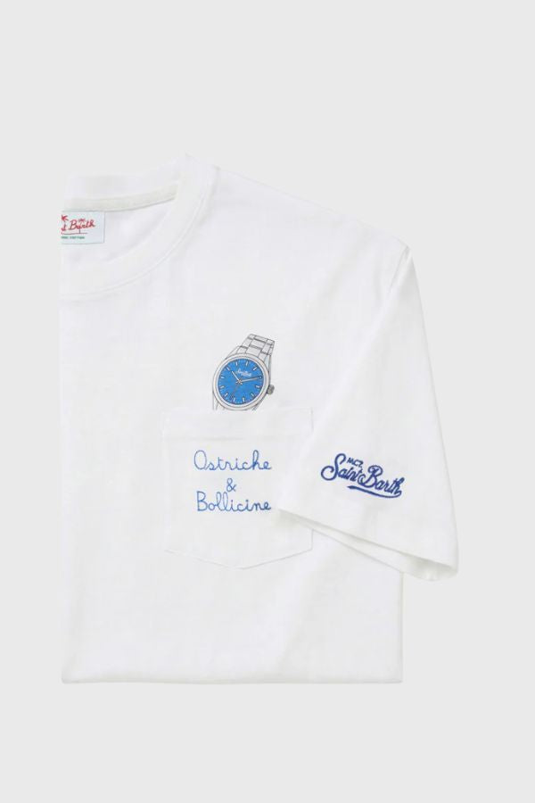 MC2 Saint Barth Austin T-Shirt Ostriche Bollicine AUS0001-04294L