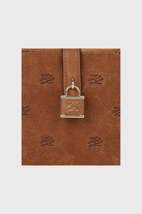 Karl Lagerfeld K/Autograph Padlock Suede Trunk Τσάντα B1W30266