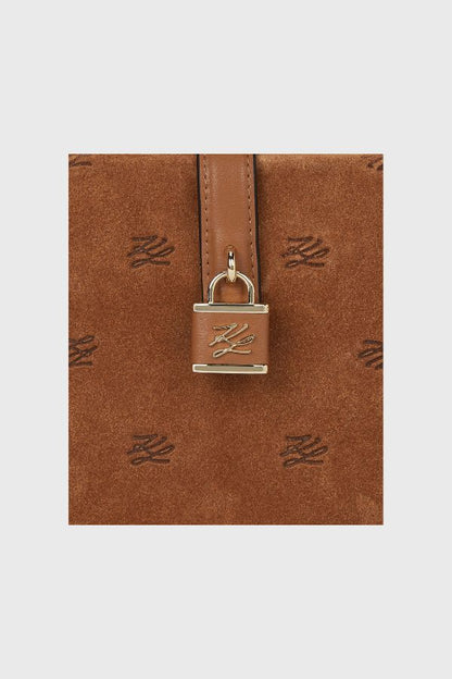 Karl Lagerfeld K/Autograph Padlock Suede Trunk Τσάντα B1W30266