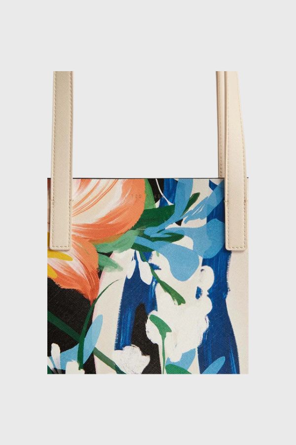 Ted Baker Floral Bouquet Printed Elongated Icon Bag S284124-WXB-BOUMINA
