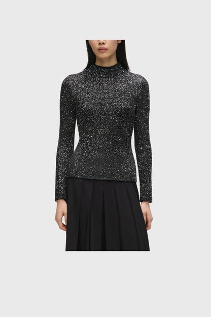 Karl Lagerfeld Sequin Knit Top B4W18019
