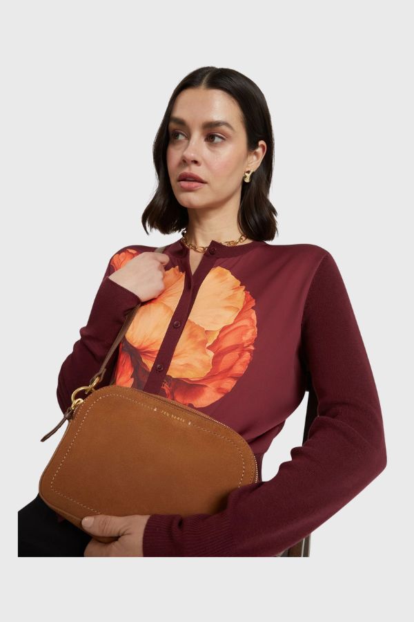 Ted Baker Webbing Suede Camera Bag S284115-WXB-SHAYANE