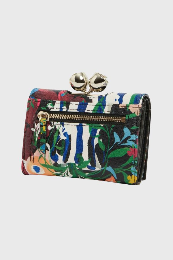 Ted Baker Bouquet Printed Leather Small Bobble Purse S284107-WXL-BOUINNE