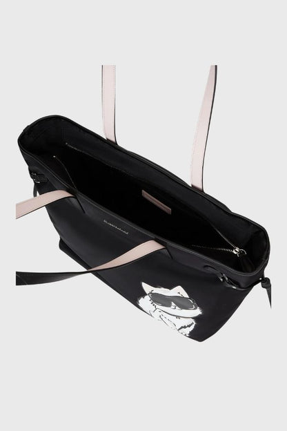 Karl Lagerfeld Ikon Big Choupette Nylon Tote B3W30350