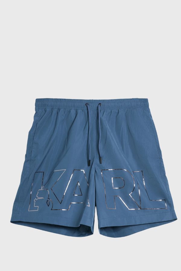 Karl Lagerfeld Metallic Logo Med Boardshorts A1M46067
