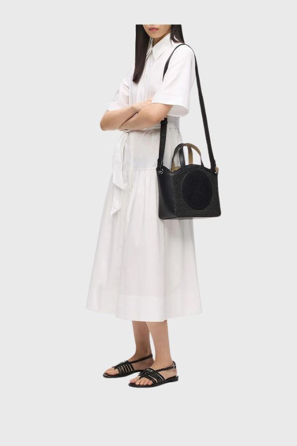 Karl Lagerfeld K/Circle Small Tote Raffia Mesh B2W30019