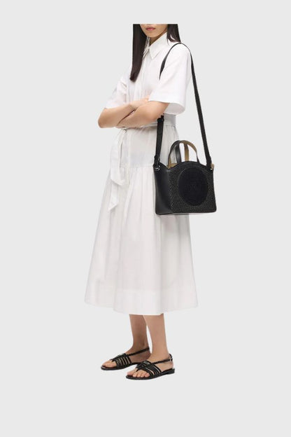 Karl Lagerfeld K/Circle Small Tote Raffia Mesh B2W30019
