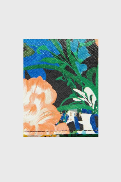 Ted Baker Bouquet Printed Leather Small Bobble Purse S284107-WXL-BOUINNE