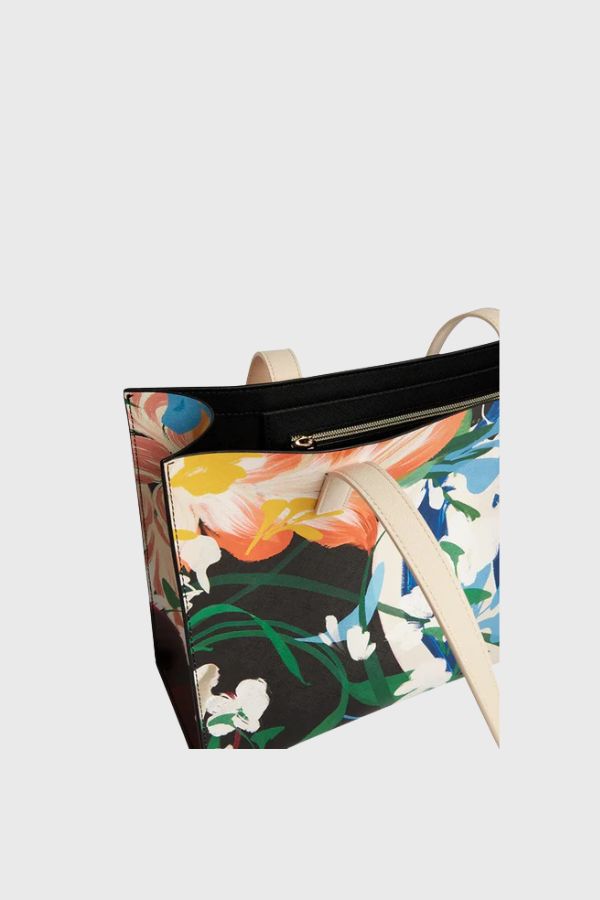 Ted Baker Floral Bouquet Printed Elongated Icon Bag S284124-WXB-BOUMINA