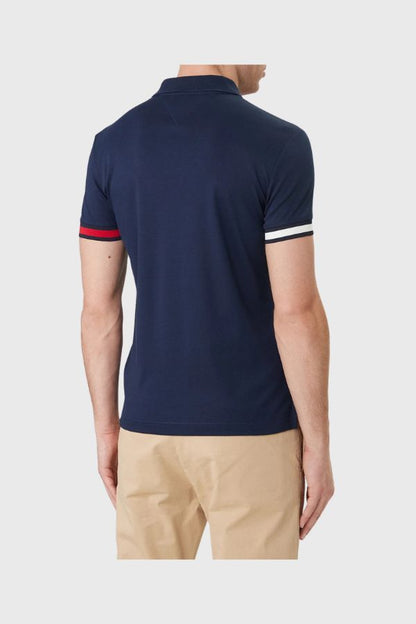 Tommy Hilfiger Rwb Cuff Liquid Cotton Slim Polo MW0MW42743