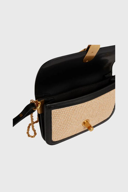 Ted Baker Twist Lock Detail Small Raffia Crossbody S284043-WXB-KKASSIE