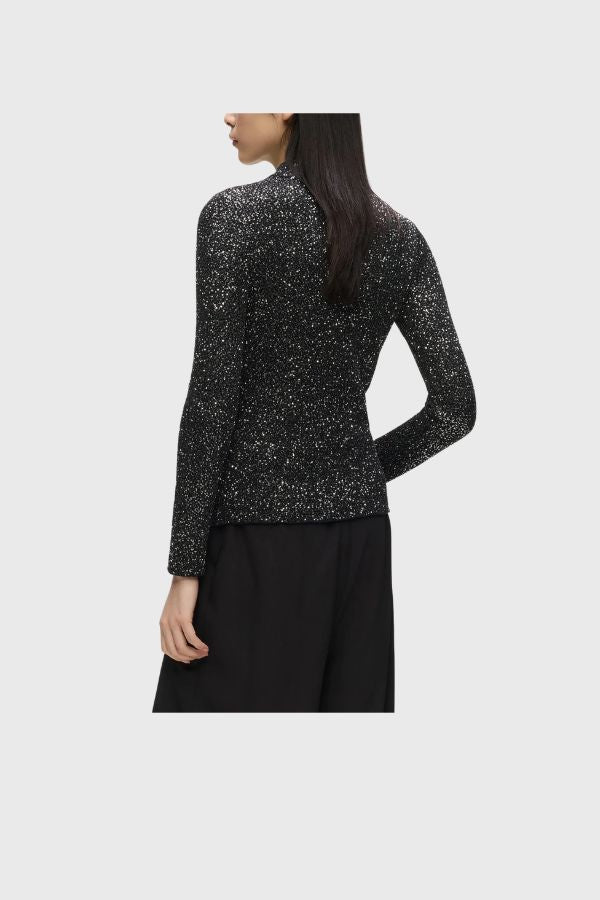 Karl Lagerfeld Sequin Knit Top B4W18019