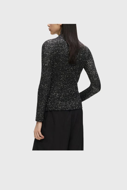 Karl Lagerfeld Sequin Knit Top B4W18019