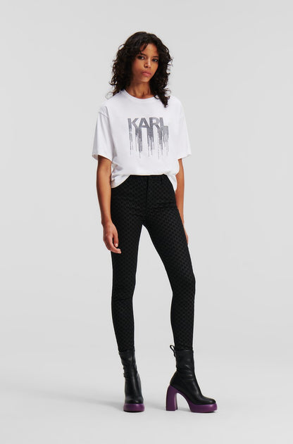 Karl Lagerfeld KL Monogram Skinny Fit Jeans 236W1105
