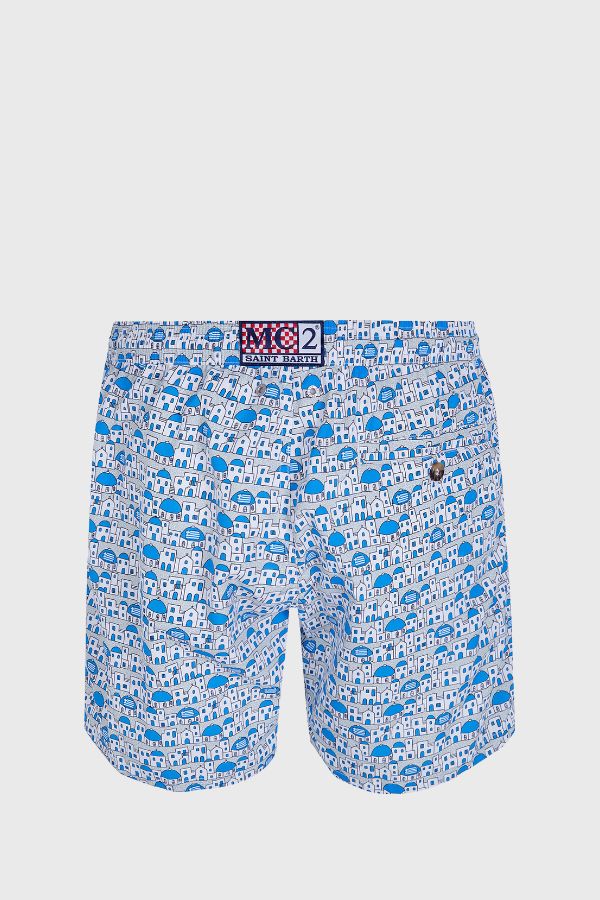 MC2 Saint Barth Lighting Micro Fantasy Swimshort Santorini View LIG0003-01574L