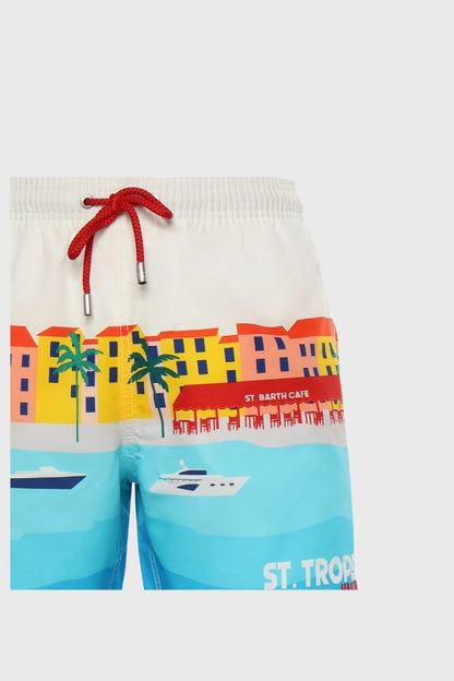 MC2 Saint Barth Gustavia Placed Print Swimshort St Tropez Sun GUS0009-01079L