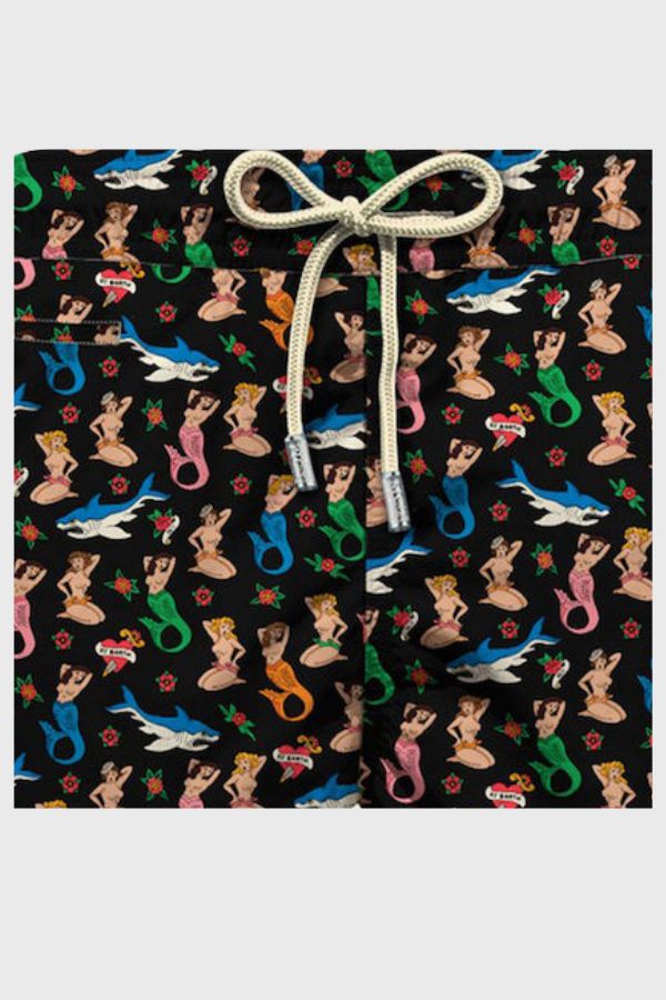 MC2 Saint Barth Lighting Micro Fantasy Swimshort Siren Tattoo LIG0003-08433L