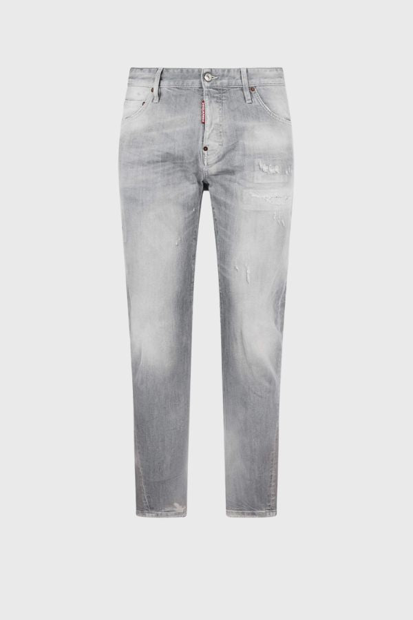Dsquared2 Brushed Grey Wash Slim Twist Jeans S74LB1870S30260