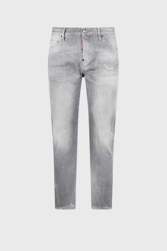 Dsquared2 Brushed Grey Wash Slim Twist Jeans S74LB1870S30260