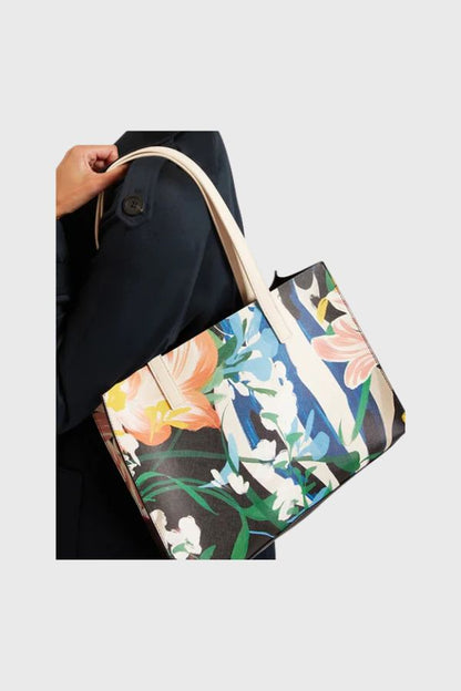 Ted Baker Floral Bouquet Printed Elongated Icon Bag S284124-WXB-BOUMINA