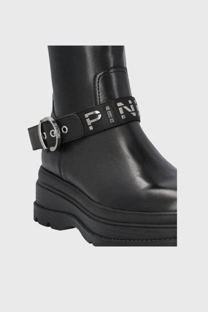 Pinko Eva Ankle Stretch Spreading Leather Boot SD0605E007