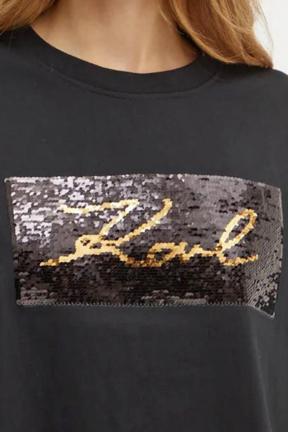 Karl Lagerfeld Sequins T-shirt 246W1708