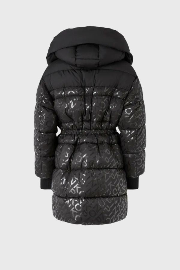 Pinko Technical Canvas Down Jacket With Logo Print 105547 A2PY