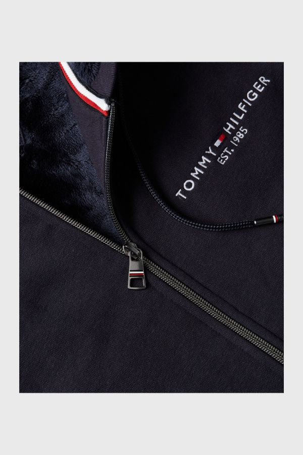 Tommy Hilfiger Logo Fur Lined Hoody MW0MW27841