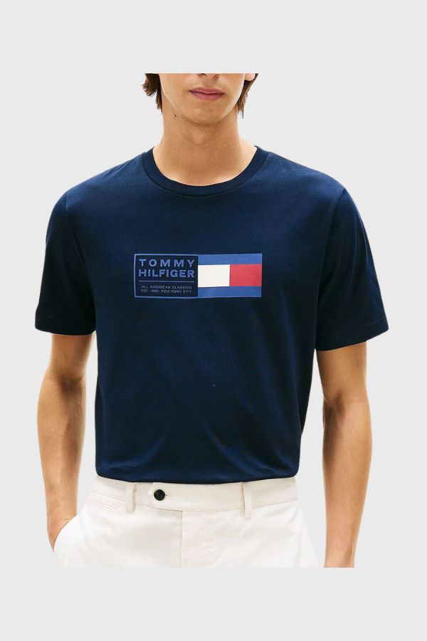 Tommy Hilfiger Brand Love Text Box Tee MW0MW42366